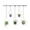 Umbra Black Triflora Hanging Planter Set